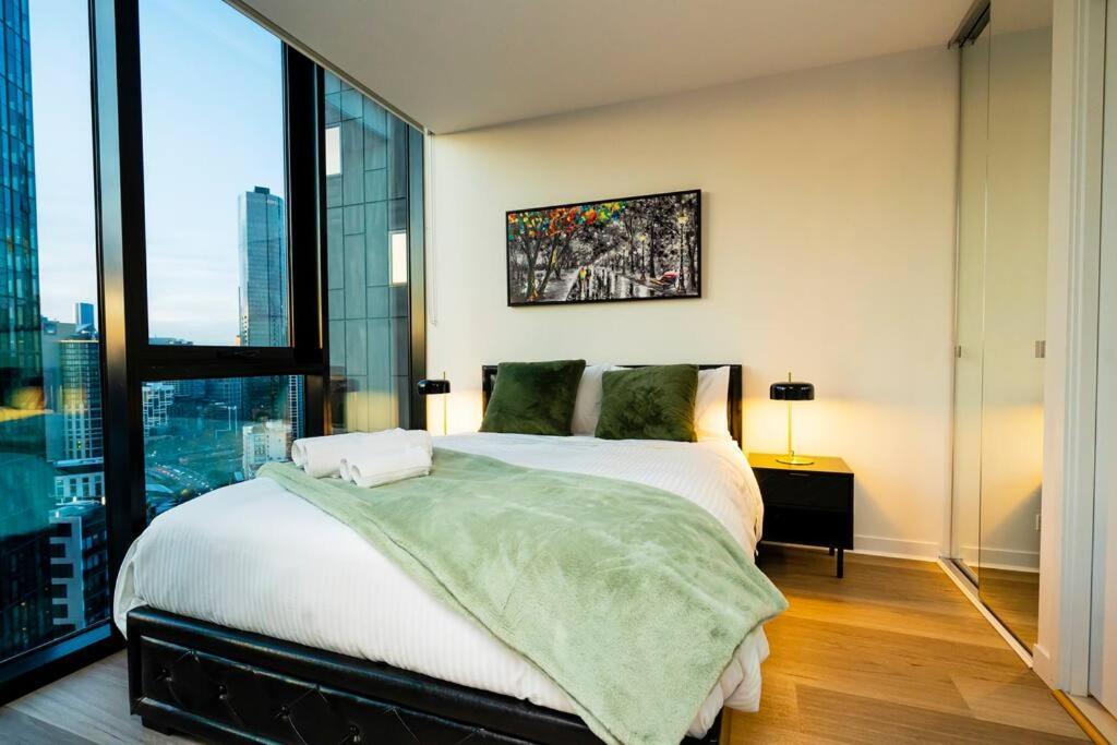 Luxe Haven - 42Nd Floor Panoramic City Views Melbourne Bagian luar foto