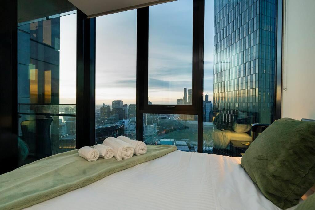 Luxe Haven - 42Nd Floor Panoramic City Views Melbourne Bagian luar foto